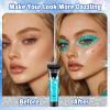 AROIC 14 Pcs Body Glitter - 7 Colors Mermaid Fairy Sparkle Makeup, Face & Hair Glitter Gel for Women Match with Mermaid Costume, Concerts Rave Accessories, Face Paint, Cosplay, Festival Birthday Party view 4