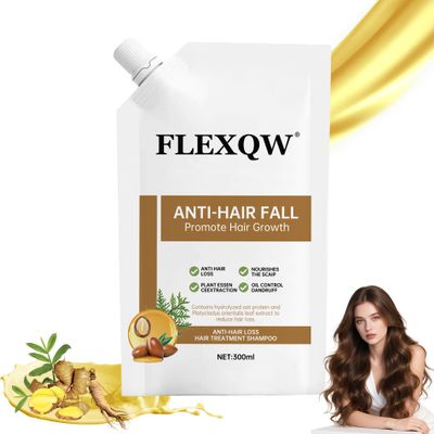 FLEXQW 1 PCS Anti Hair Loss Shampoo, Promote Hair Growth and Thickening & Strengthening Shampoo with Various Plant Extracts for Thinning Hair Women300ml