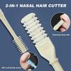 BusyLive 2 in 1 Nasal Hair Cutter, 2025 New Double Sided Nose Hair Knife, Manual 360 Rotating Nostril Hair Removal Tool Double Sided Blade with Ear Digger for Men and Women (24PCS) view 3