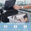 100 Pcs Clear Makeup Bags Bulk(25 Small, 50 Medium,25 Large) Tsa Approved Toiletry Bag Cosmetic Bag Waterproof Travel Small Pouches with Zipper for Men and Women (Black) view 4