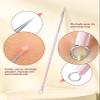 3PCS Pimple Extractor Acne Treatment Tool Professional Stainless Blackhead Comedone Removal Popper Tool for Face Nose Blackhead Extractor Tool (Pink) view 4
