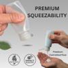2oz 8-Pieces TSA Approved Translucent Squeeze Bottles with Flip Cap & Extra Screw Caps, Leak Proof, FDA Compliant. Safe for Premium Costmetic, Shampoo, Conditioner DIY projects and Camping. view 3