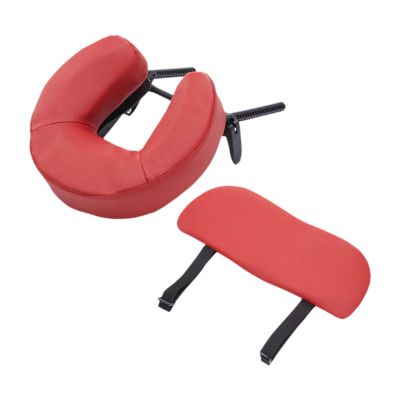 Qtueop Massage Table Face Cradle and Cushion Hanging Arm Rest Face Pillow for Mattress Massage, Red