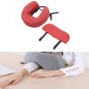 Qtueop Massage Table Face Cradle and Cushion Hanging Arm Rest Face Pillow for Mattress Massage, Red view 3