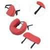 Qtueop Massage Table Face Cradle and Cushion Hanging Arm Rest Face Pillow for Mattress Massage, Red view 4