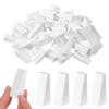 50 Pcs Triangle Makeup Sponges, Triangle Shaped Make up Sponge Portable Blending Sponge White Triangles Cosmetic Blending Sponges for Women Facial Powder Foundation Blush Concealer view 2