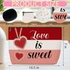 2 Pcs Love Is Sweet Makeup Bag, Organizer Portable Pouch Purse Travel Essentials Organizer Cosmetic Bags for Women, Cute Heart Travel Makeup Accessories, Birthday Gifts for Women view 2