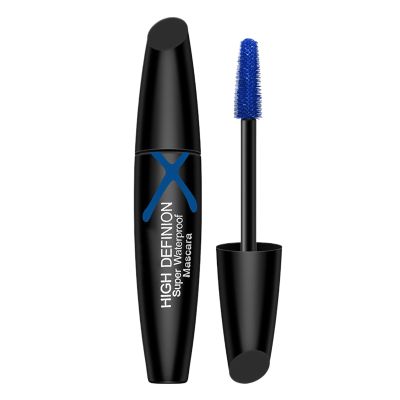 Blue - Natural Curling Blue Mascaras | Waterproof Blu Eyelashes Wand | Smudge-proof, Reduces Skin Discomfort, Volumizing Cosplay Party Eye Makeup Gift For Women, Girls, Beauticians