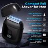 Electric Foil Shavers for Men: Mini Electric Razor with 3 Floating Blades, IPX7 Waterproof Foil Shaver, USB-C Rechargeable Shavers for Men with Travel Lock, Compact Grooming Gift for Home & Travel view 2