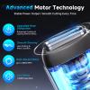 Electric Foil Shavers for Men: Mini Electric Razor with 3 Floating Blades, IPX7 Waterproof Foil Shaver, USB-C Rechargeable Shavers for Men with Travel Lock, Compact Grooming Gift for Home & Travel view 4