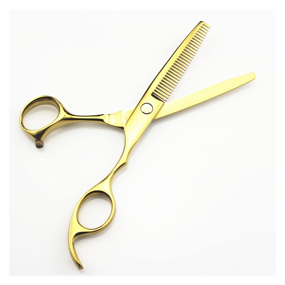 5.5/6" Golden Scissors, Thinning Hair Clippers, Hair Cutting Scissors