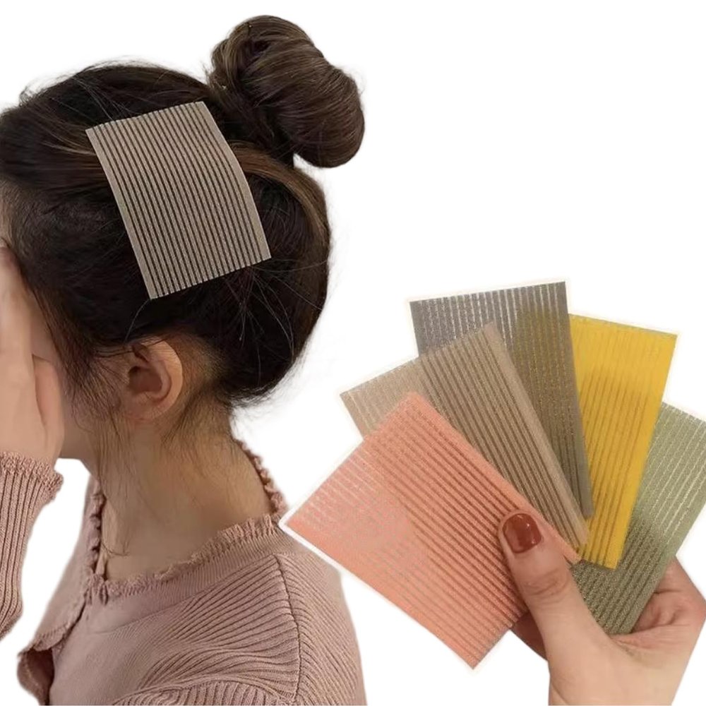 10Pcs Magic Bangs Hair Pad, Plastic Paste Posts Square Hair Pad, Hair Styling Tool Barber Acessories Hair Holder Barber Grippers, Hair Accessories, Clips and Barrettes (multicolor)