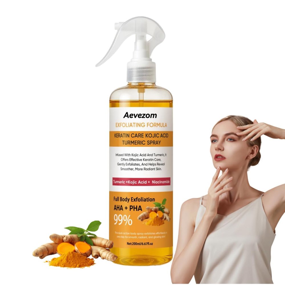 Aevezom Body Turmeric Spray 200ml 6.67Fl Oz 1 Pack