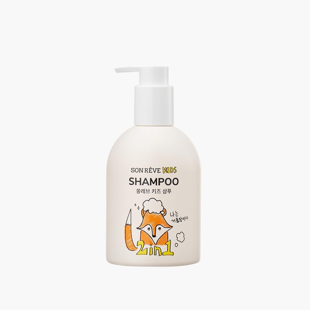 SONREVE Kids Rinse In Shampoo, Additive-Free, Sensitive Skin, Hypoallergenic Tested, Eye Resistant, Weak Acid, Kids, Non-Sticky, Naturally Derived, 6.8 fl oz (200 ml), Sweet Candy