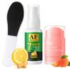 Aifufand Pedicure Foot Care Kit 3 Piece  Includes Ginger Foot Spray, Callus Remover & Moisturizing Anti Crack Cream Stick, Care Kit for Women & Men, Perfect for Dry Cracked Feet view 1
