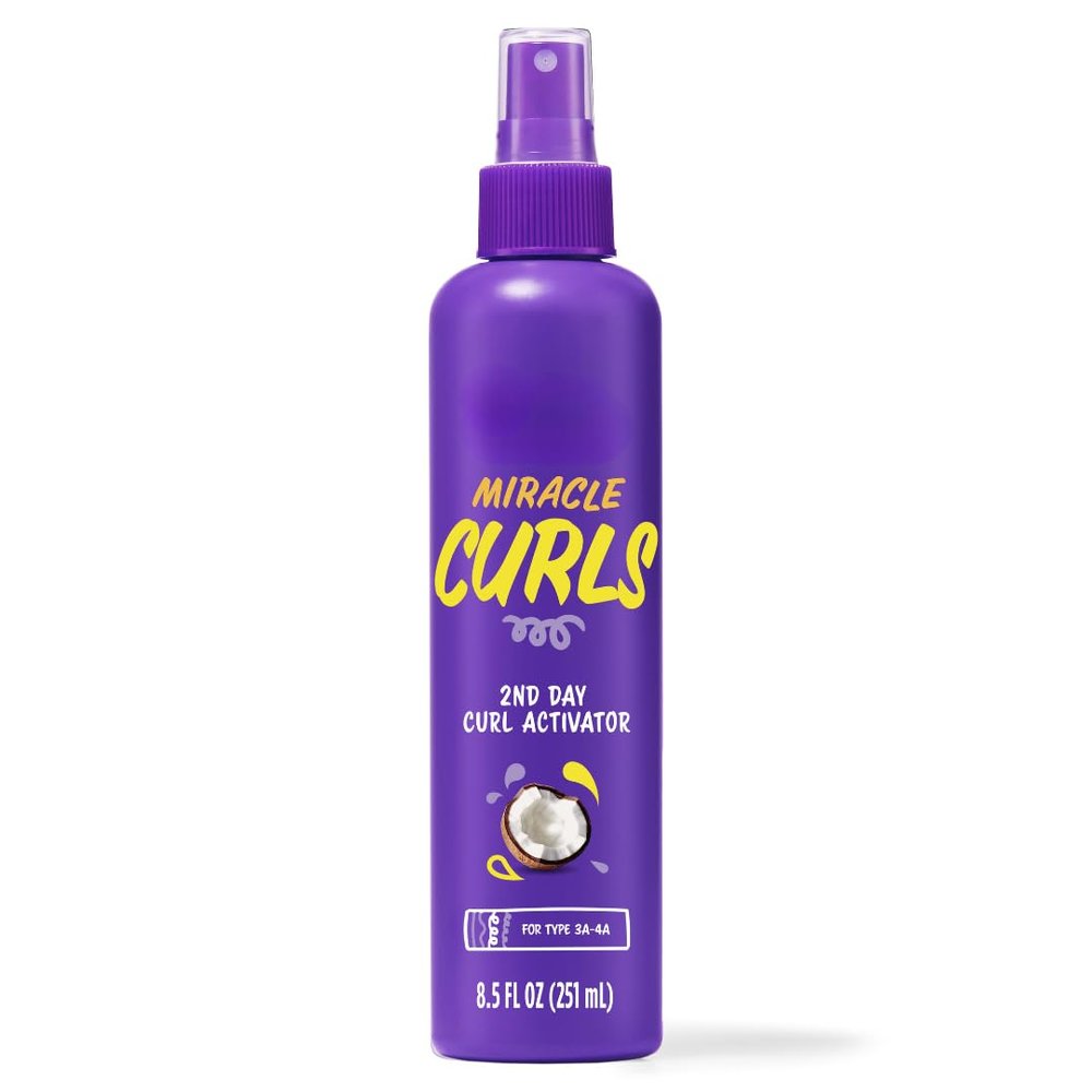 Au~ssie Miracle Curls 2nd day Curl Activator Coconut & Jojoba Oil 8.5 fl oz (Pack of 1)