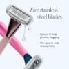 Athena Club Women's Razor Kit, 5-Blade Razor, Pool Party, 5 Refills view 3