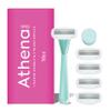 Athena Club Women's Razor Kit, 5-Blade Razor, Mint, 5 Refills view 1