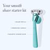 Athena Club Women's Razor Kit, 5-Blade Razor, Mint, 5 Refills view 2