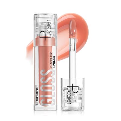 Pudaier Glossy Lip Stain, Excellent Recovery, Moisturizing Lip Care Tinted Lip Oil, Hydrating Plumping Lip Gloss Balm, Non-Sticky Long Lasting Light Texture LipGloss Oil for Dry Lip (03 Quiet Drift)
