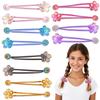 12PCS Ball Charm Hair Ties for Girls, Elastic Ponytail Holders with Flower & Balls, Colorful Hair Accessories for Women view 1