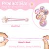 12PCS Ball Charm Hair Ties for Girls, Elastic Ponytail Holders with Flower & Balls, Colorful Hair Accessories for Women view 2