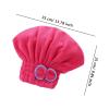 ADETSES Quick Drying Hair Cap Women Bowtie Bathing Hat Microfiber Towel Superfiber Shower Fit for Spa Bathroom Accessories(Yellow) view 2