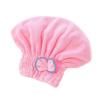 ADETSES Quick Drying Hair Cap Women Bowtie Bathing Hat Microfiber Towel Superfiber Shower Fit for Spa Bathroom Accessories(Pink) view 1