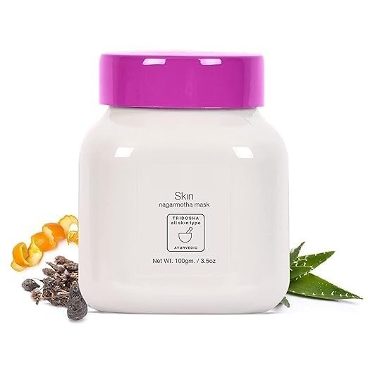 3.5oz Skin Nagarmotha Natural and Ayurvedic Powder Face Pack for Glowing Skin, 100 G