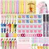 144 PCS Spa Party Supplies for Girls and Women, Favors Include Face Masks Skincare, Hand Cream, Lip Balm, Eye Mask, Lip Mask, Foot Bath Bombs, Hair Tinsel, Spa Birthday Sleepover Party Supplies view 1