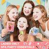 144 PCS Spa Party Supplies for Girls and Women, Favors Include Face Masks Skincare, Hand Cream, Lip Balm, Eye Mask, Lip Mask, Foot Bath Bombs, Hair Tinsel, Spa Birthday Sleepover Party Supplies view 4