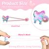 10PCS Ball Charm Hair Ties for Women, Elastic Ponytail Holders with Butterfly & Balls, Colorful Hair Accessories for Little Girls view 2