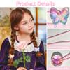 10PCS Ball Charm Hair Ties for Women, Elastic Ponytail Holders with Butterfly & Balls, Colorful Hair Accessories for Little Girls view 3