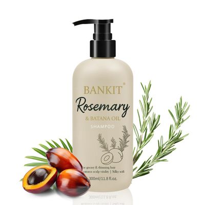 BANKIT Rosemary Batana Hair Growth Shampoo Anti Hair Loss & Thickening Shampoo for Women & Men Keratin Formula for Healthy Scalp & Fuller Hair(1 Pack)