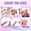 2 Pcs Metal Nail Cuticle Pusher, Metal Double-Ended Cuticle Remover Pusher, Professional Nail Scraper Remover Tool for Fingernails Toenails view 4