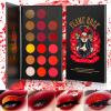 CHICTRY 18 Tone Eyeshadow Palette Featuring Matte and Shimmer Highly Pigmented Smooth Application Perfect for Halloween and Wedding Events Flame Rose One Size view 3