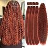Ginger Boho Hair for Braiding Pre Stretched 350 Curly Deep Wave Braids view 1