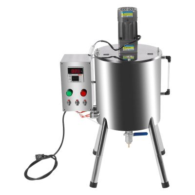 15L Lipstick Filling Machine,1.5kw Heating Mixing Filling Machine,Manual Paste Liquid Candle Bottle Filling Machine,Heat Filler Stirring Tank with Adjustable Temperature 32-572 (15L)