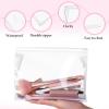 100pcs Mini Clear Makeup Bag Bulk 7.9" 5.9" 2" Small Clear Zipper Pouch Travel Plastic Cosmetic Organizer Travel Bag for Toiletries Waterproof Toiletry Organizer for Swimsuit Bikini Vacation Bathing view 3