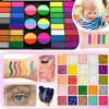69 Colors Face Painting Kit for Kids - Non-toxic water-activated paint palette with glitter makeup palette, stencils, brushes, Gems, puff. for Kids Party Cosplay Halloween Christmas Carnival. view 4