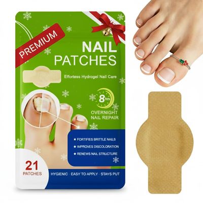 Premium Fungal Nail Patches Toe Nail Care Extra Fungus Strength 21 Pcs Nighttime Repair Damaged Treatment Toenail Discolored Nails 8 Hour Safe Sensitive Skin Easy Apply gift for Women Men .(21 Count)