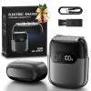 Electric Foil Shaver for Men :3D Floating Blades, LED Display, USB-C Fast Charge, IPX8 Waterproof - Perfect for Travel & Smooth Shaving at Home Gray view 1