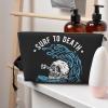 YIGOAOIU Cute Travel Makeup Bag Cosmetic Bag Skincare Organizer Small Pouch for Purse Water Resistant for Women Surfing Skeleton view 3