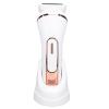 ZJchao 4 in 1 Body Hair Trimmer for Women IPX7 Water Proof Electric Body Groomer Bikini Legs Underarms with Foot Grinder Lip Shaving Head ABS Stainless Steel view 1