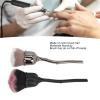 MUNEFE 2pcs Rose Makeup Brush, Rose Blush Brush, Nail Art Dust Brush, Suitable for Makeup and Nail Care view 2