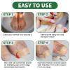 Ingrown Toenail Treatment,100 Pcs Breathable Ingrown Toenail Strips-Toenail Lifter and Small Scissors, Painless Ingrown Toenail Tool, Professional Pedicure for Ingrown Toenail, Toenail Corrector Patch view 3