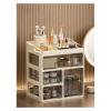 3-Layer Minimalist High-End Cosmetics Storage Box - Desktop Skincare Drawer Organizer for Washbasin Storage Rack(8-Beige) view 1