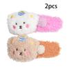 2 Piece Cute Plush Bear Hair Clips Side Back Head Clip Hair Accessories view 2