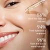 24K Gold Peptides Serum for Face, 9 Peptide Skin Booster Anti Aging Serum with Nano Gold, Even Skin Tone Glow Collagen Peptides Essence for Dark Spots & Fine Lines, Collagen Peptide 1 Fl.Oz view 3