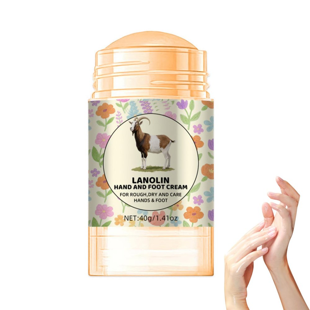TUOSHITONG Sheep Fat Heel Balm Stick- Feet And Hands, Hydrating Softening Moisturizes And Hydrates The Dry Skin,Callus Remover & Skin Softener, for Cracked Heels & Feet, No-Mess Stick Applicator